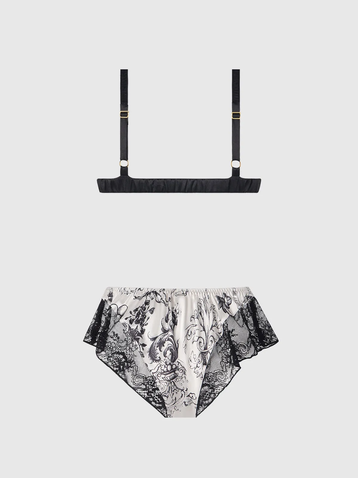 Scarlett Satin Sleep Bra & Shorty Set by Frederick's of Hollywood