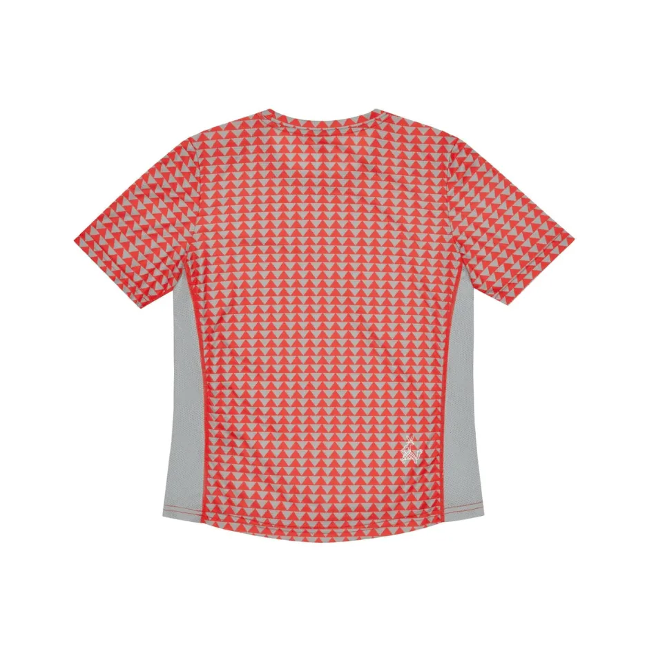 Sealskinz Women's Keswick Ultra Light Running T-shirt Diamond Print in Orange SS25