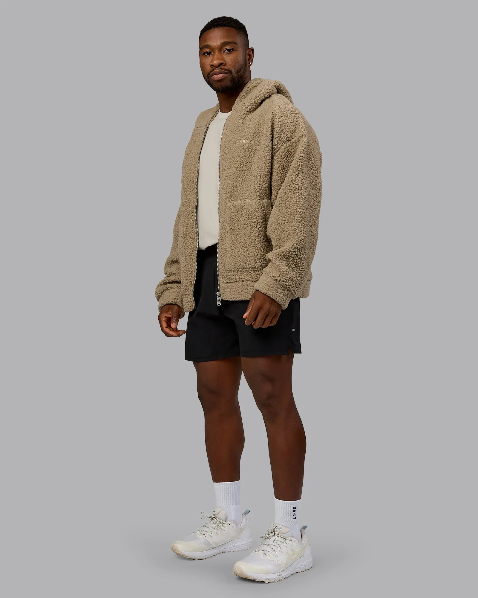 Sherpa Oversized Jacket - Greige