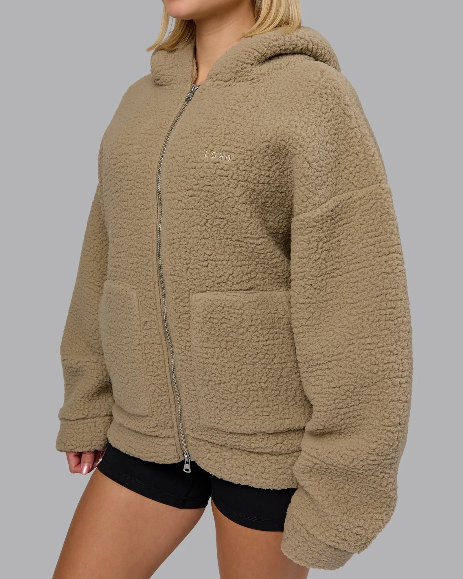 Sherpa Oversized Jacket - Greige