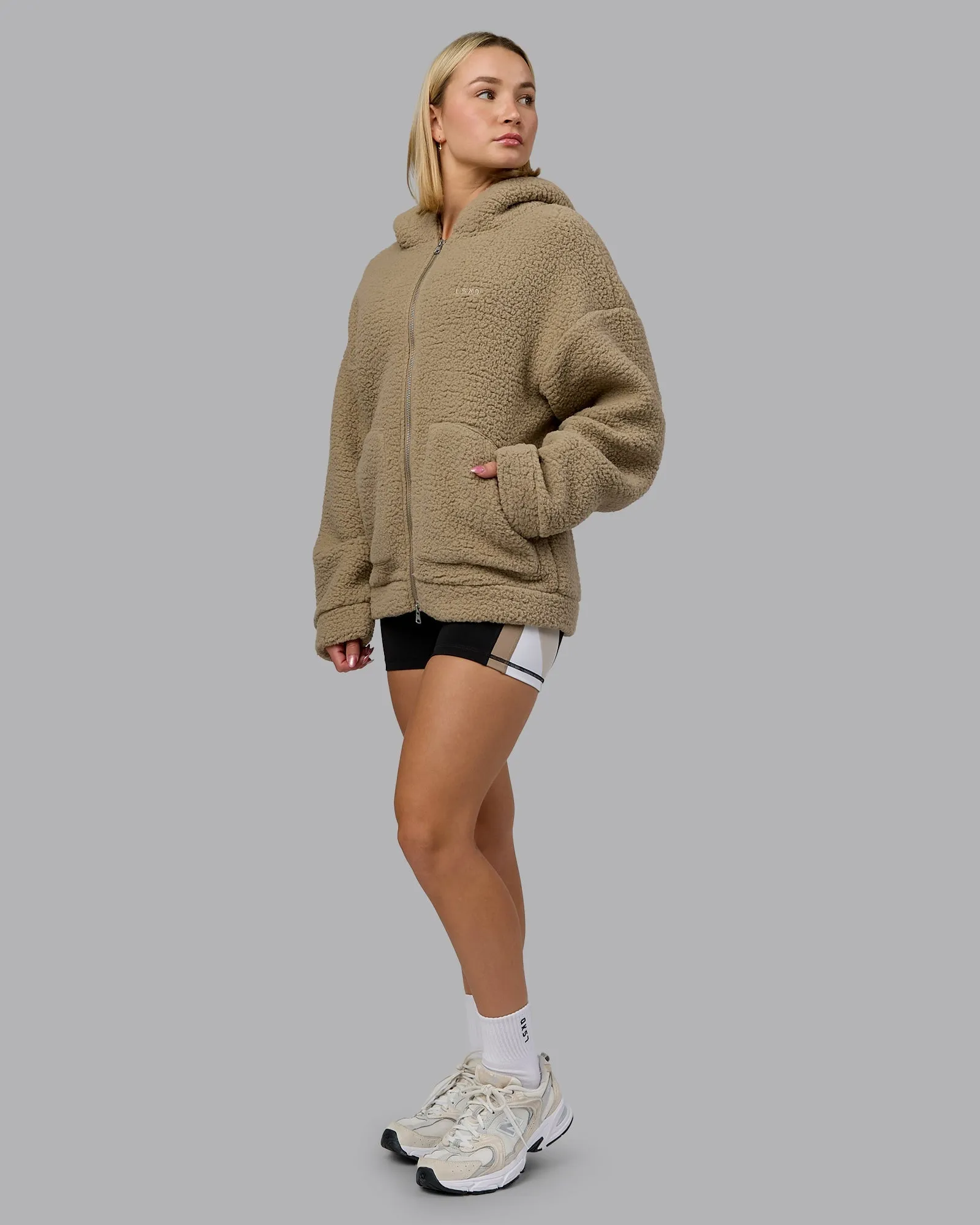 Sherpa Oversized Jacket - Greige