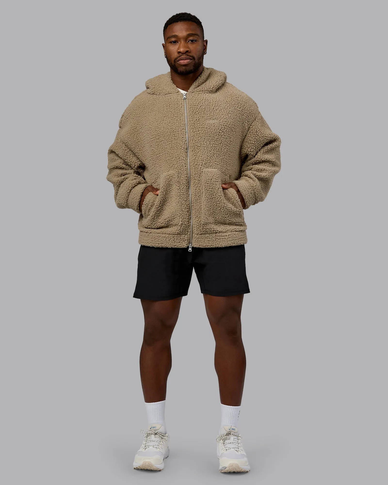 Sherpa Oversized Jacket - Greige