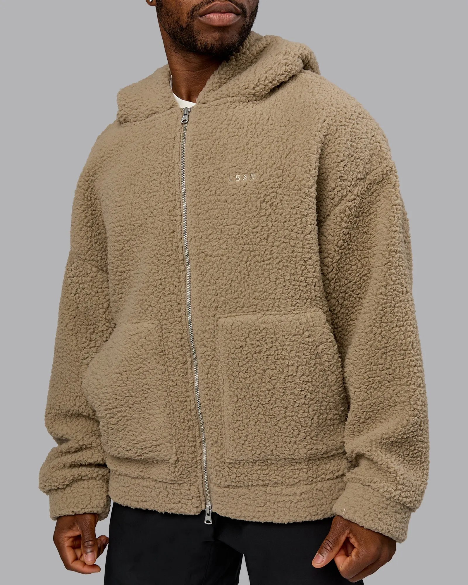 Sherpa Oversized Jacket - Greige