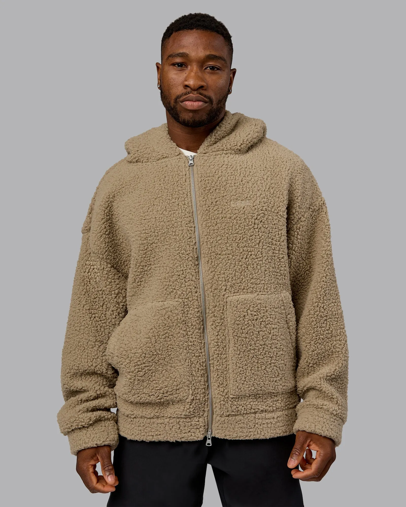 Sherpa Oversized Jacket - Greige