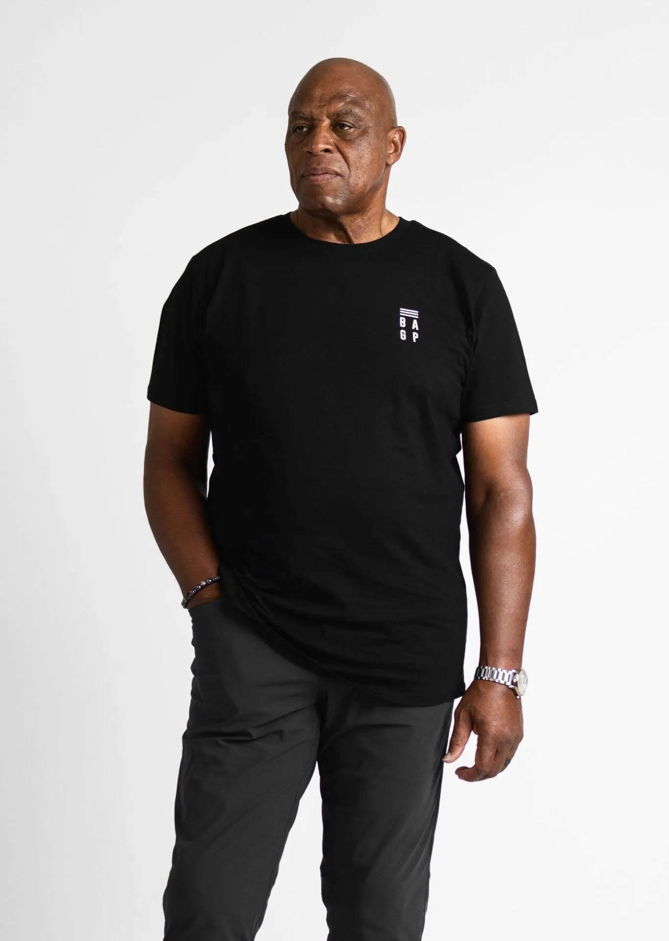 Signature Heavyweight Scallop T-Shirt - Black