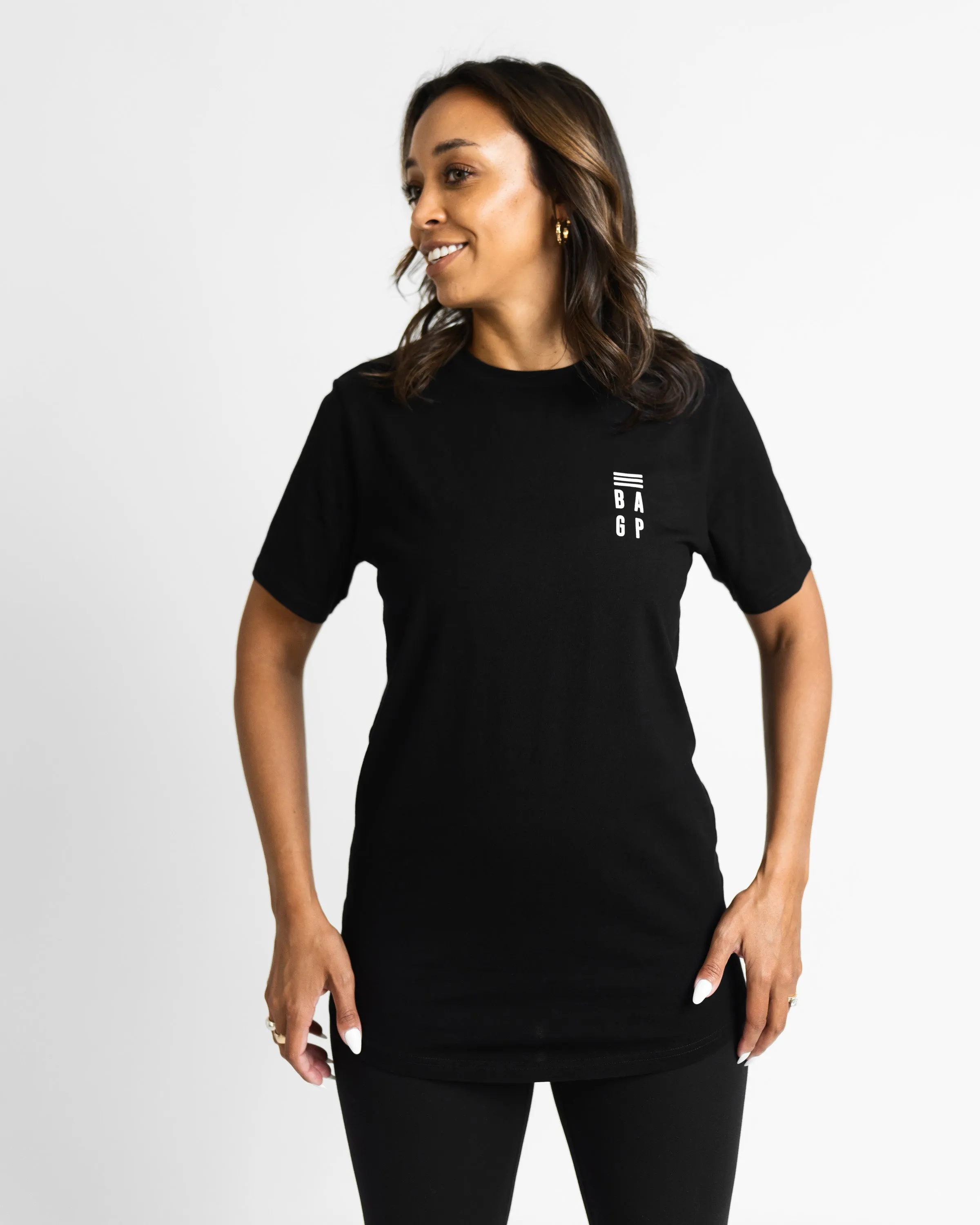 Signature Heavyweight Scallop T-Shirt - Black