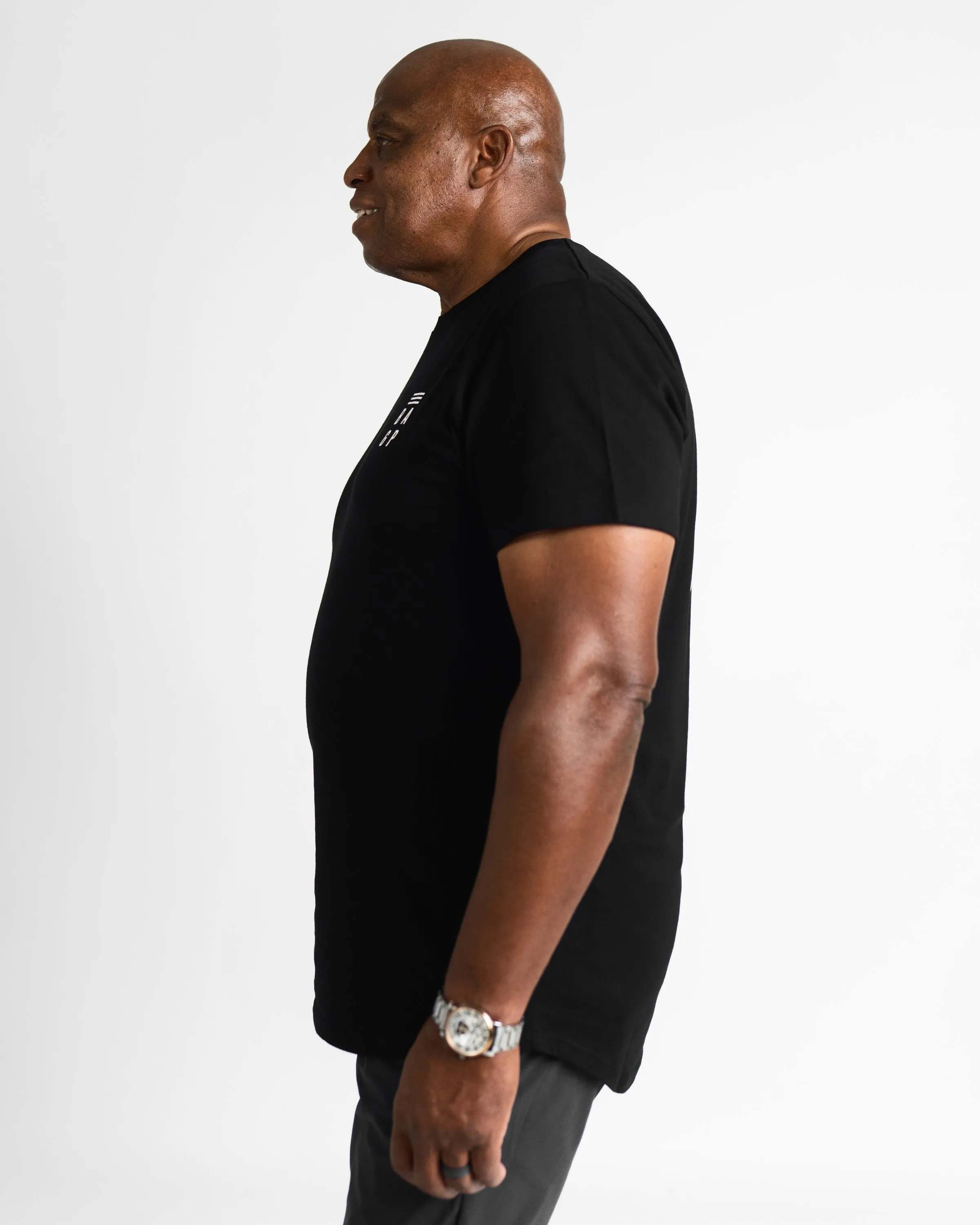 Signature Heavyweight Scallop T-Shirt - Black