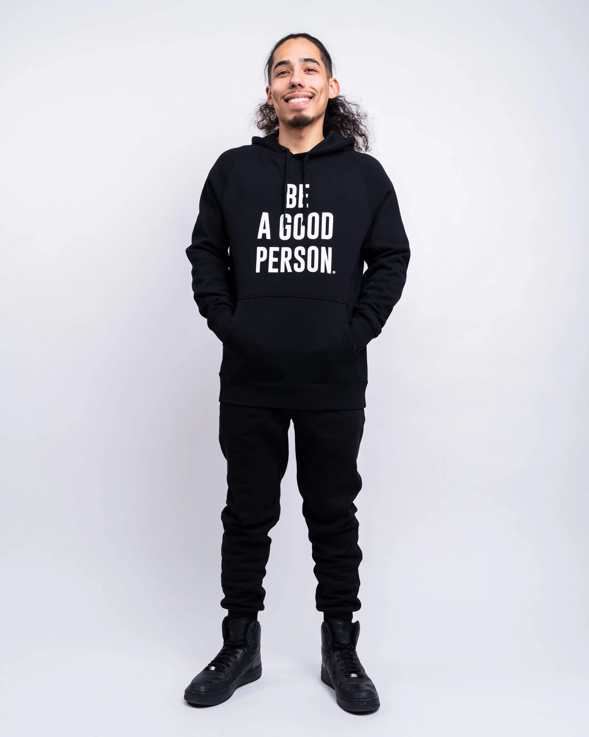 Signature Lightweight Hoodie - Black