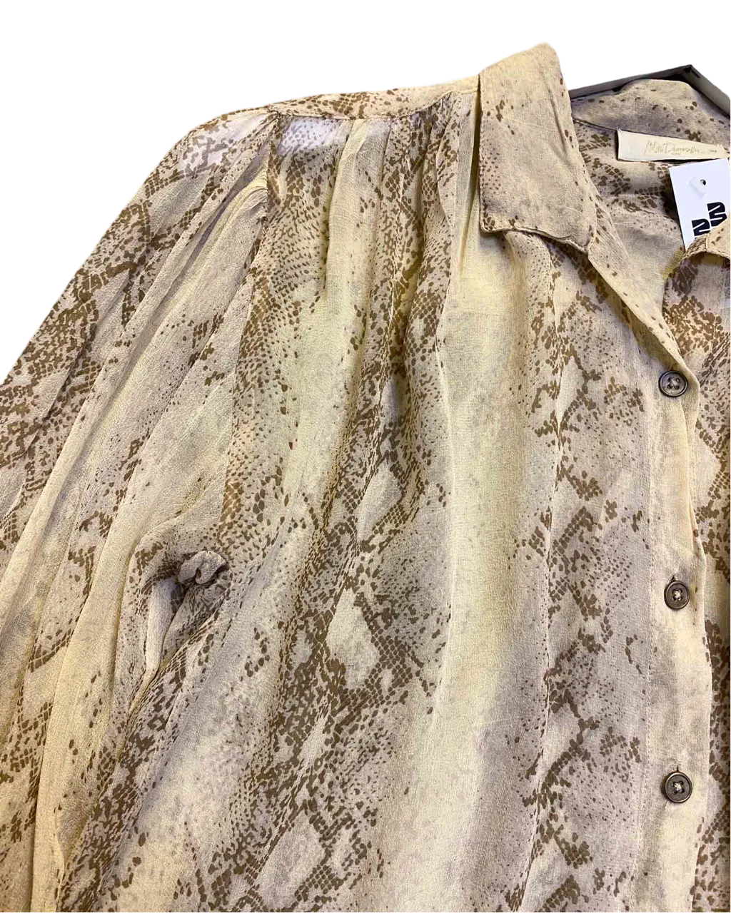 Size 12 (38) | Mes Demoiselles Snakeskin Shirt