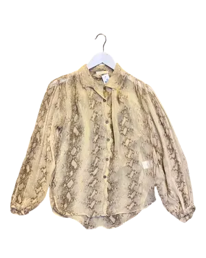Size 12 (38) | Mes Demoiselles Snakeskin Shirt