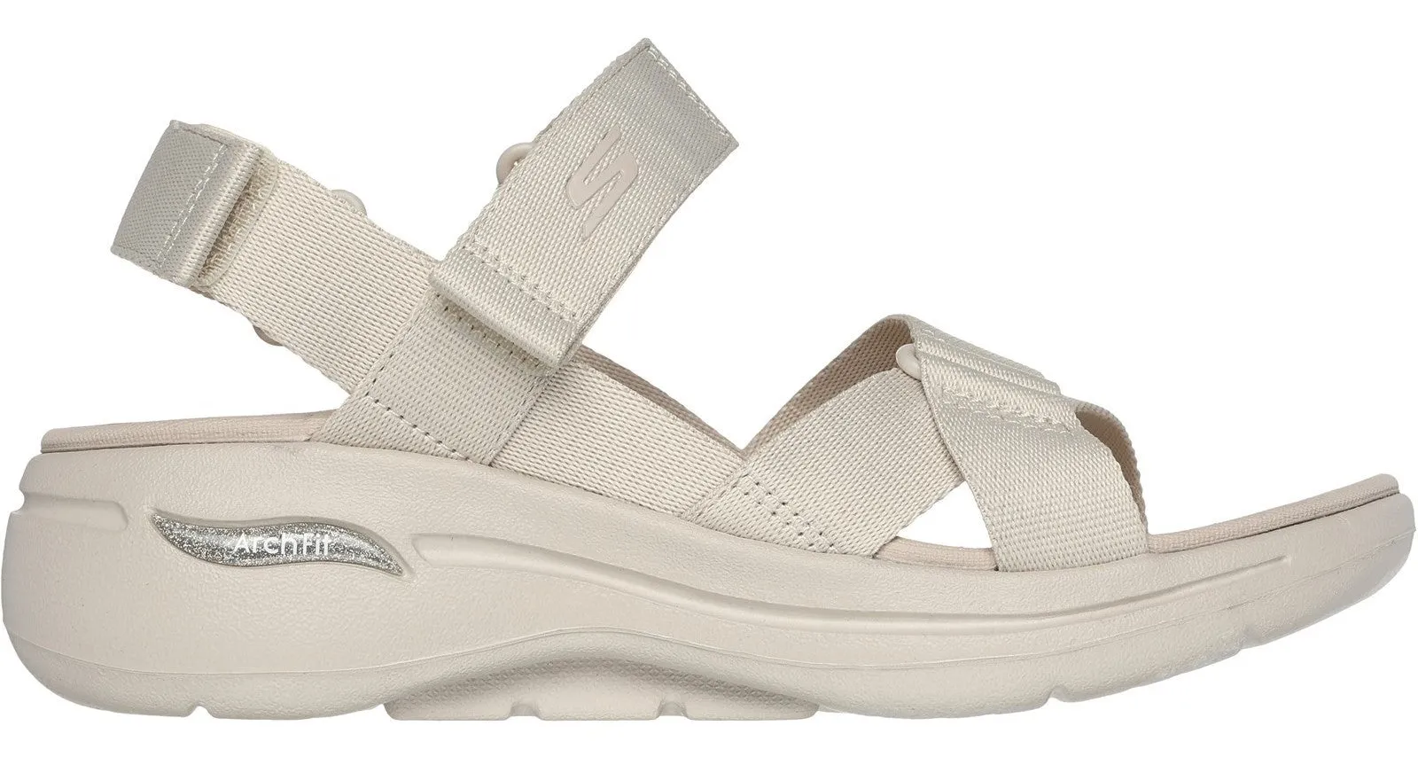 Skechers 140808 Go Walk Arch Fit Attract Womens Touch-Fastening Sandal