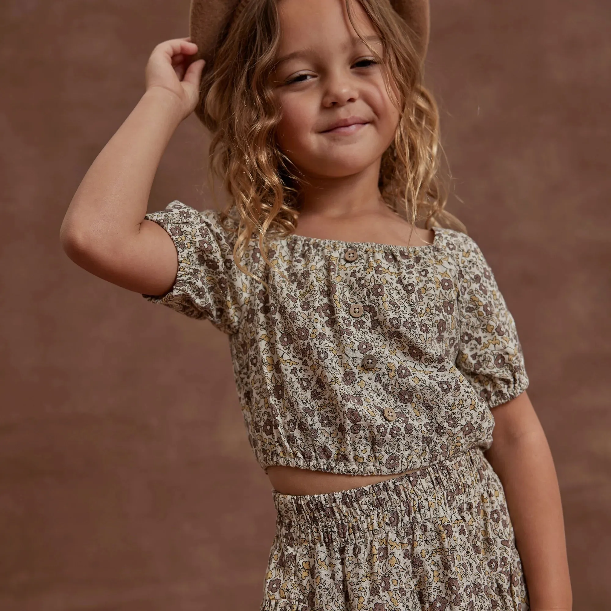 Skipper Top, Autumn Floral