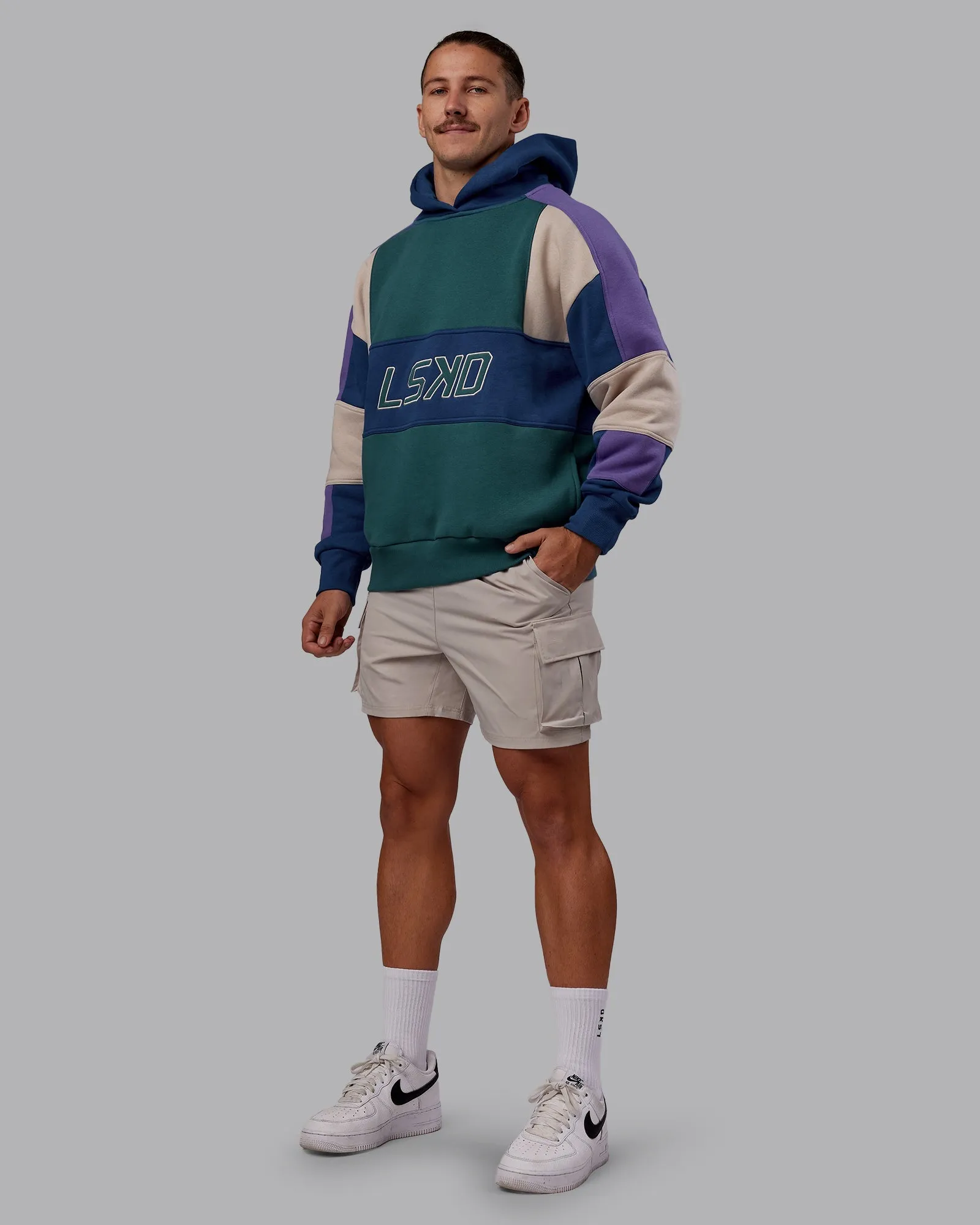 Slam Hoodie Oversized - Atlantic-Multi