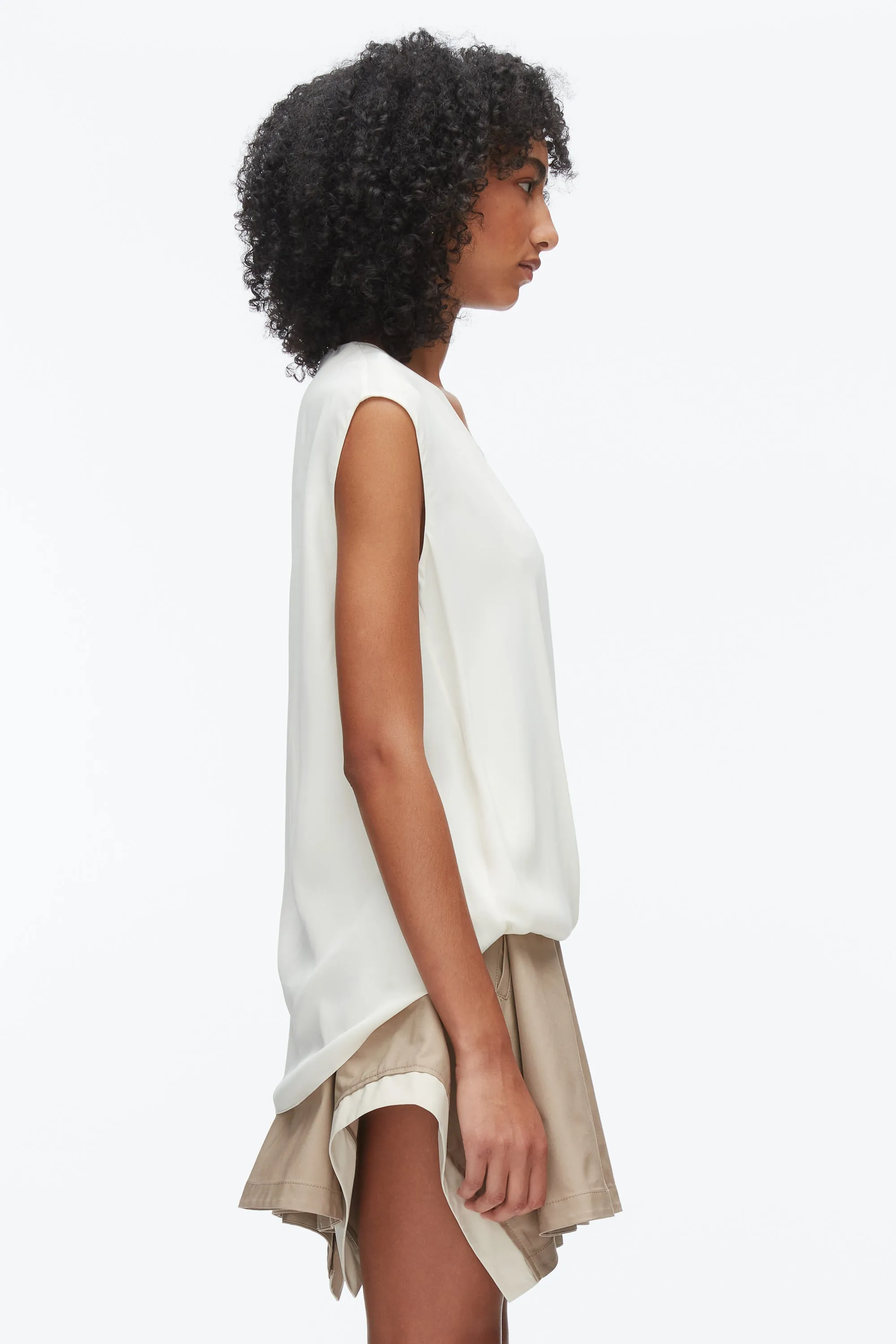 Soft Drape Sleeveless Blouse