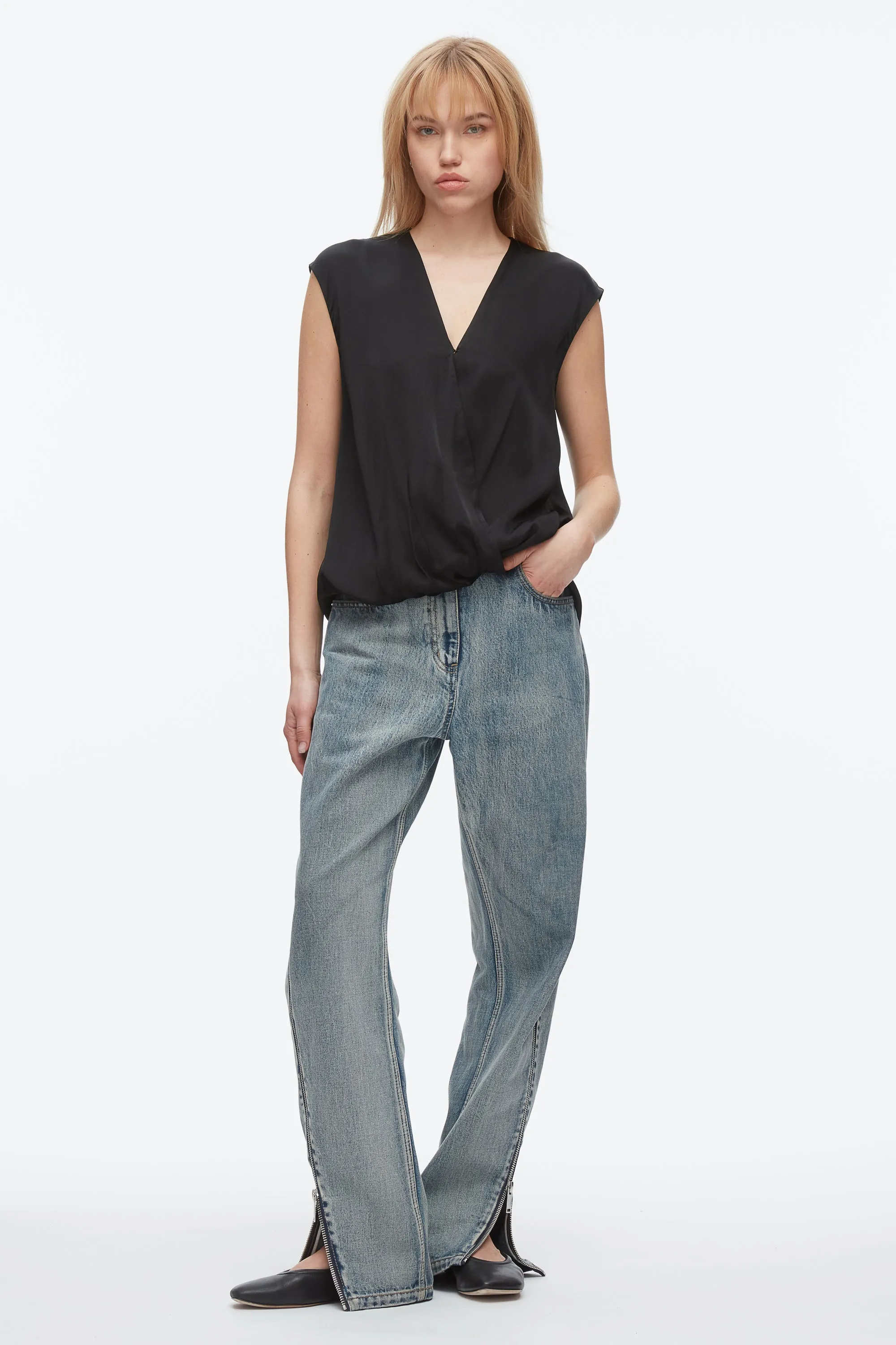 Soft Drape Sleeveless Blouse