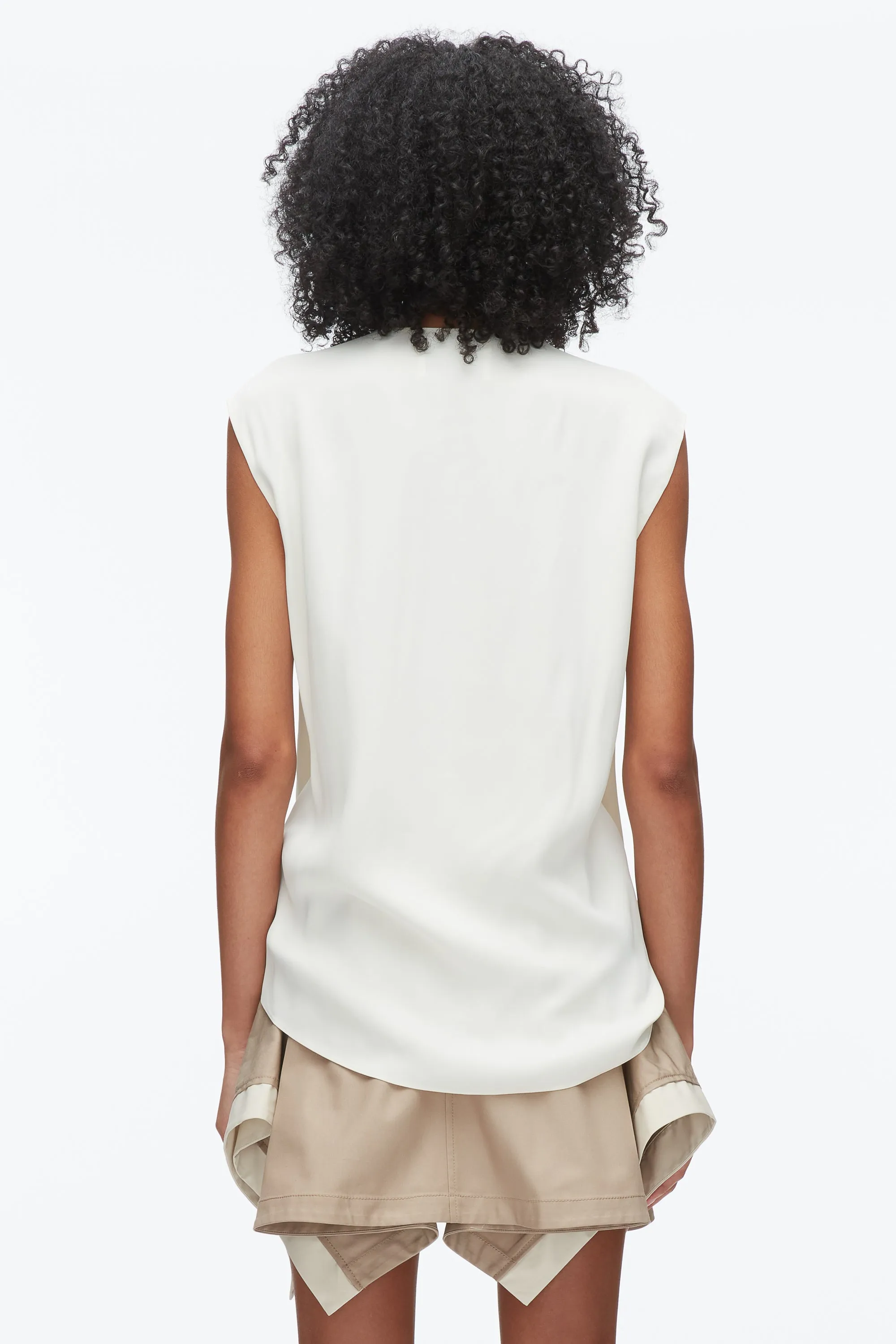 Soft Drape Sleeveless Blouse