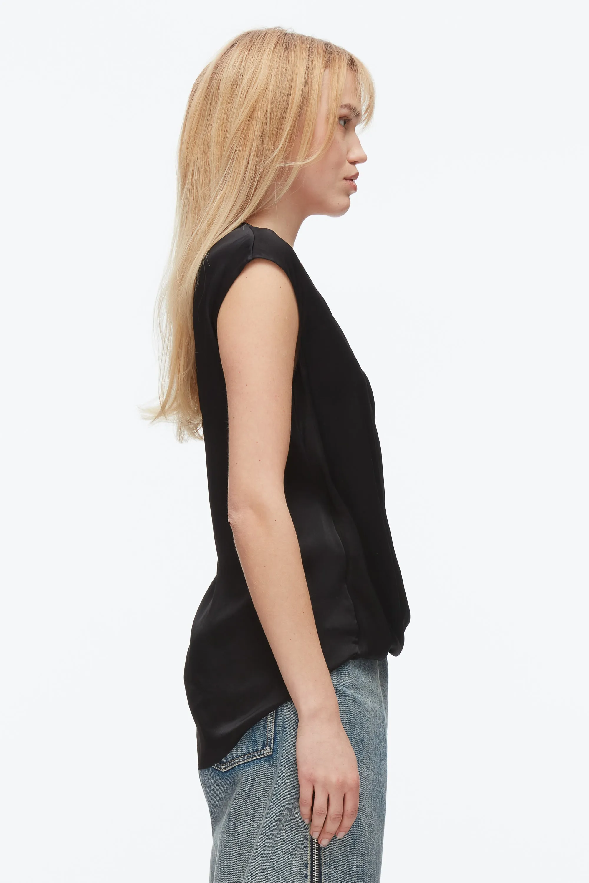 Soft Drape Sleeveless Blouse