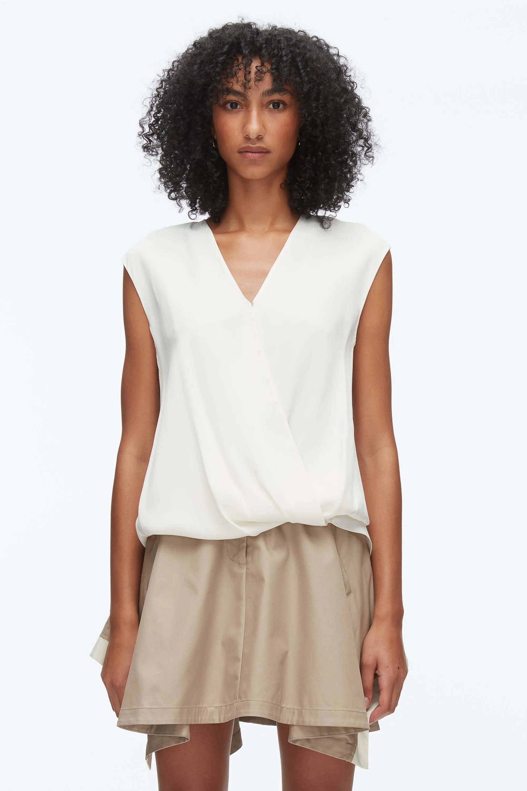 Soft Drape Sleeveless Blouse