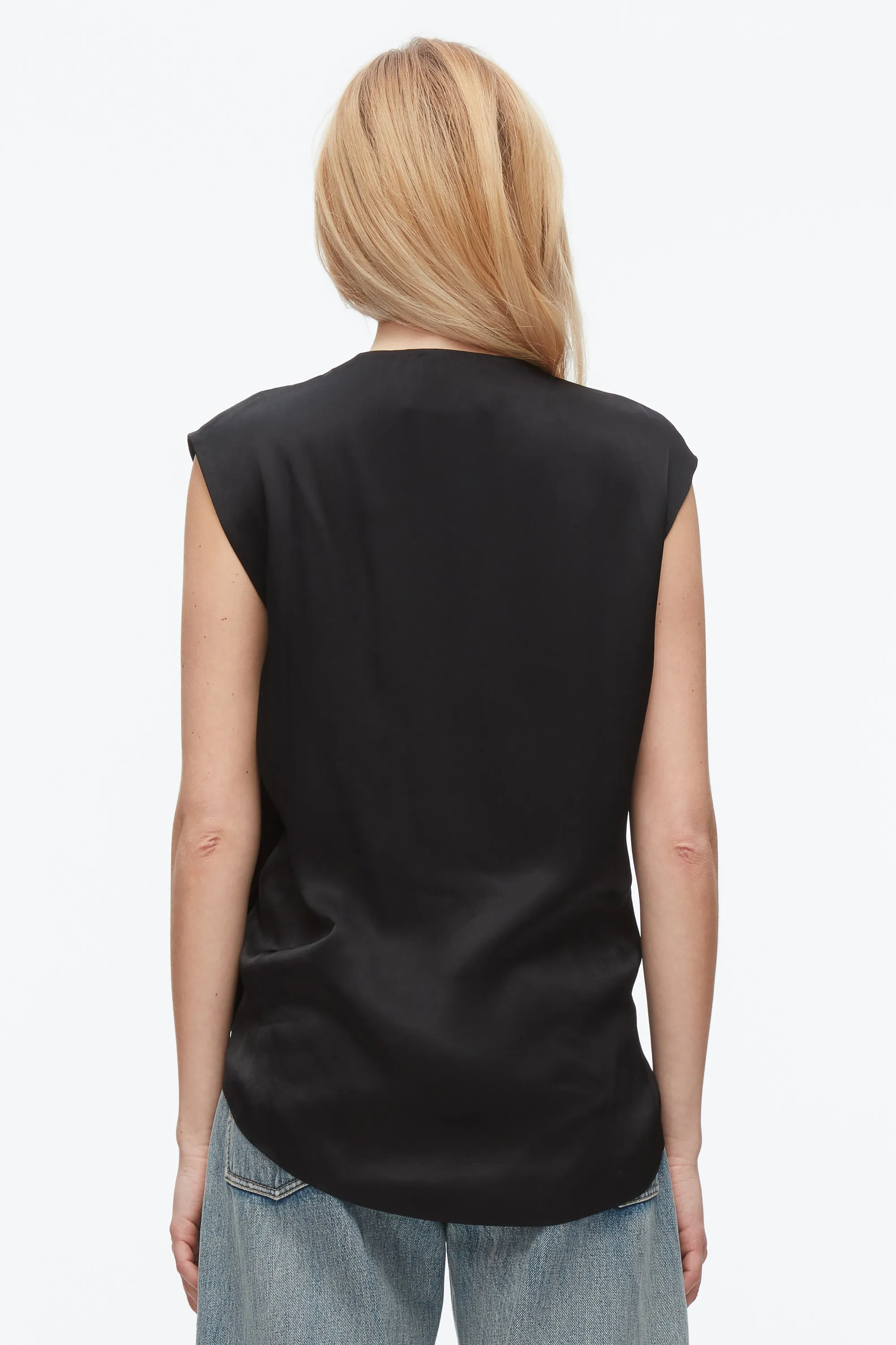 Soft Drape Sleeveless Blouse