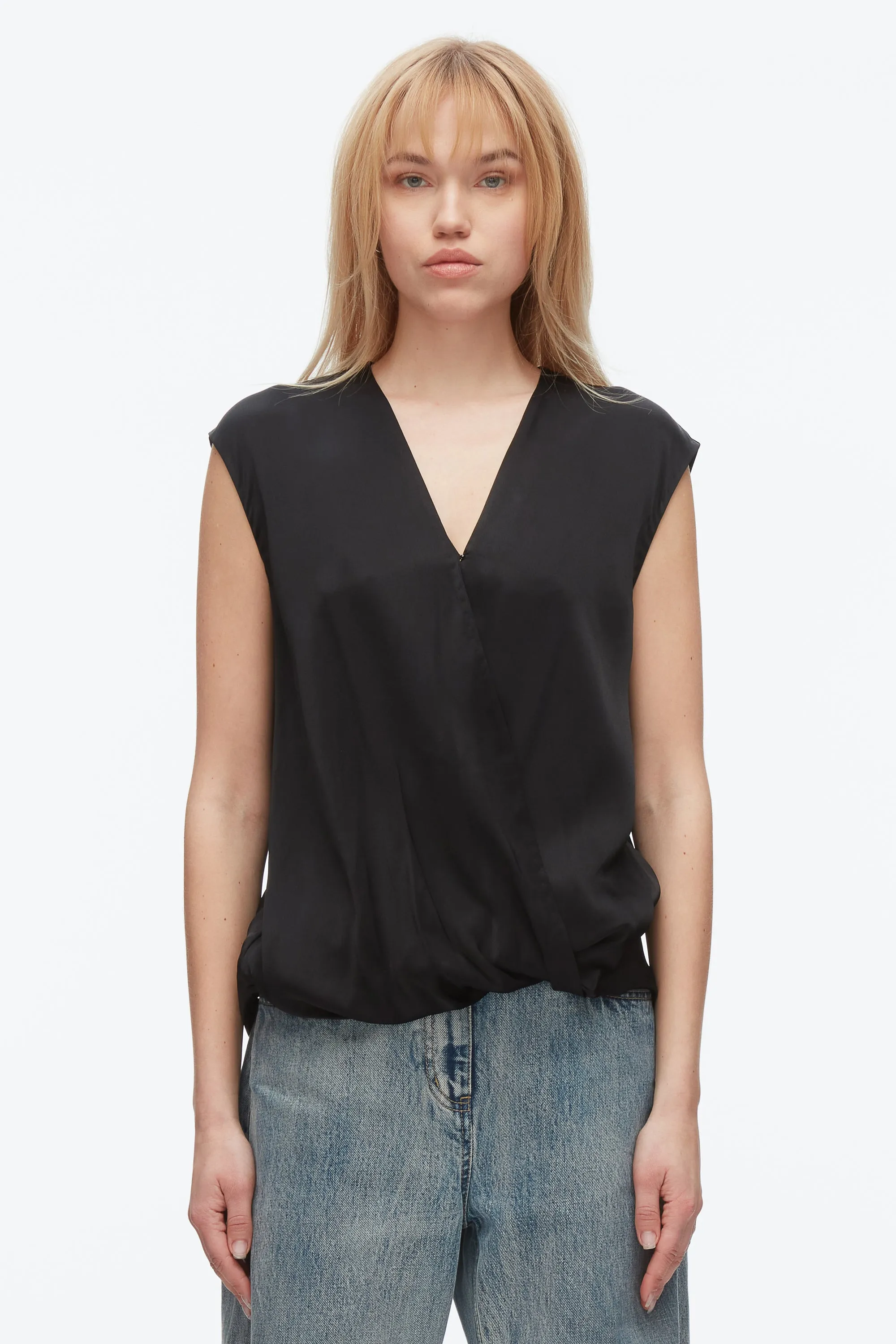 Soft Drape Sleeveless Blouse