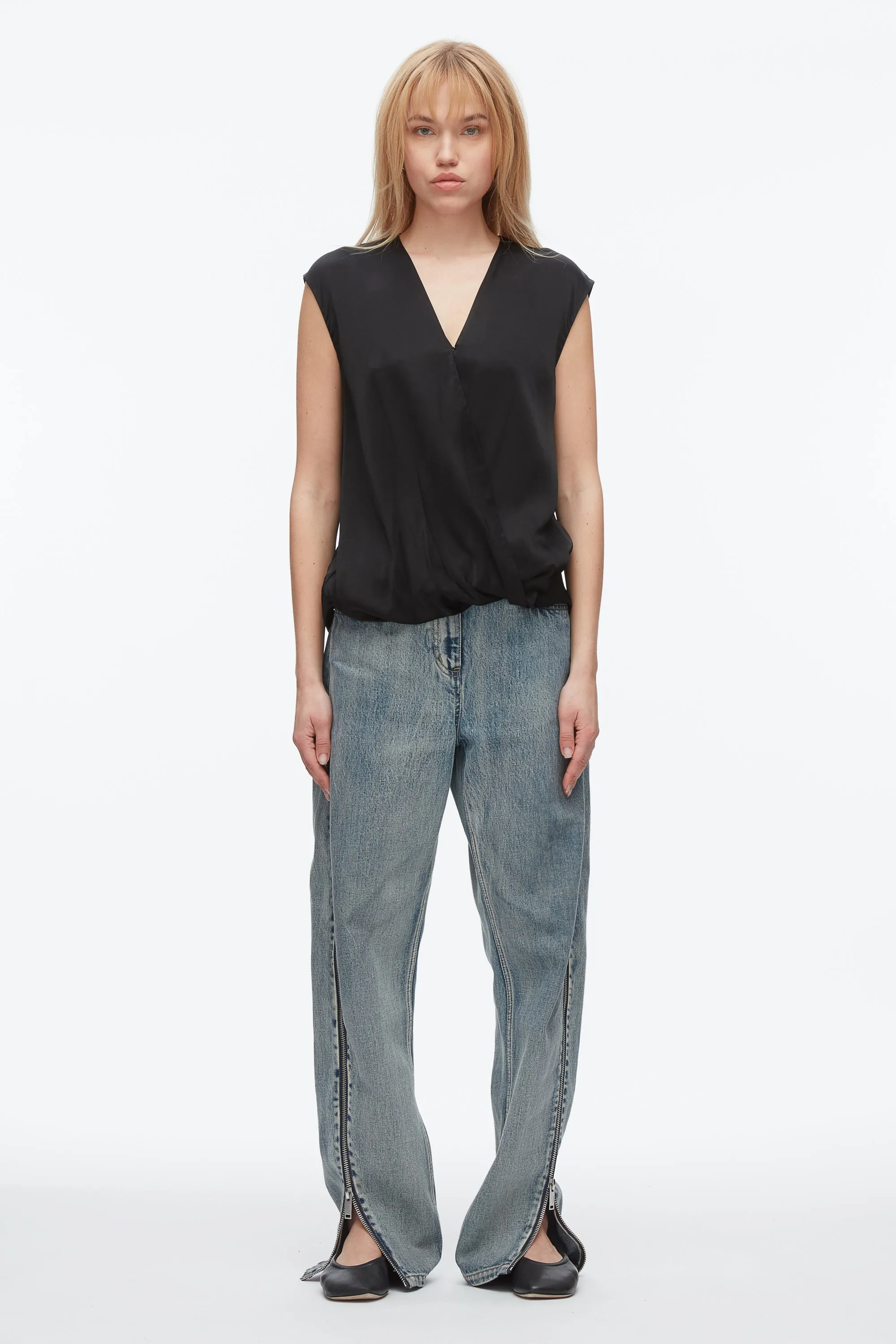 Soft Drape Sleeveless Blouse