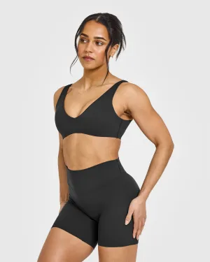SoftMotion Scoop Back Bralette | Soft Black