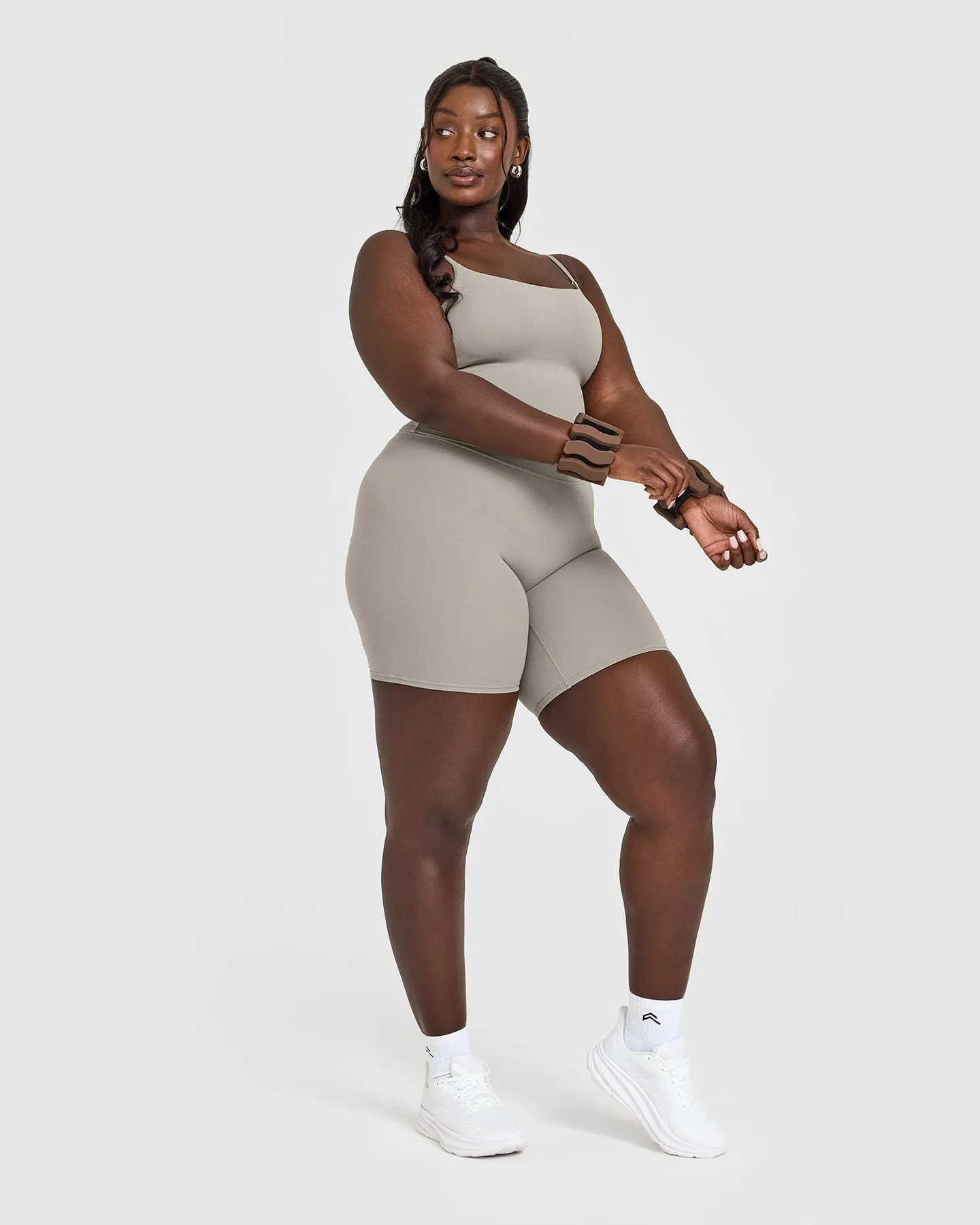 SoftMotion Strappy Mid Vest with Built in Bra Shelf | Warm Sand