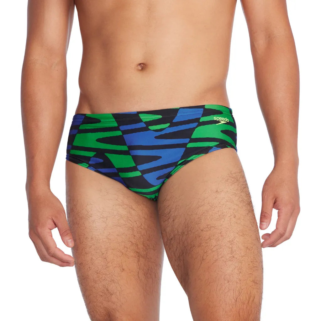 Speedo Disco Boom Brief Blue Green