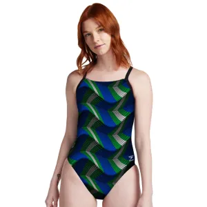 Speedo Precision Crossback Blue Green