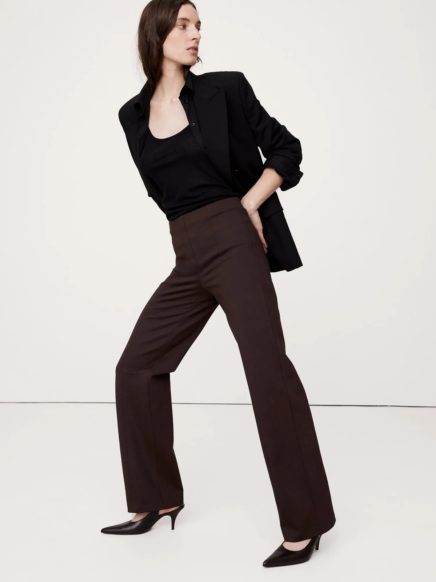Straight Everywhere Ponte Pant Banana Republic