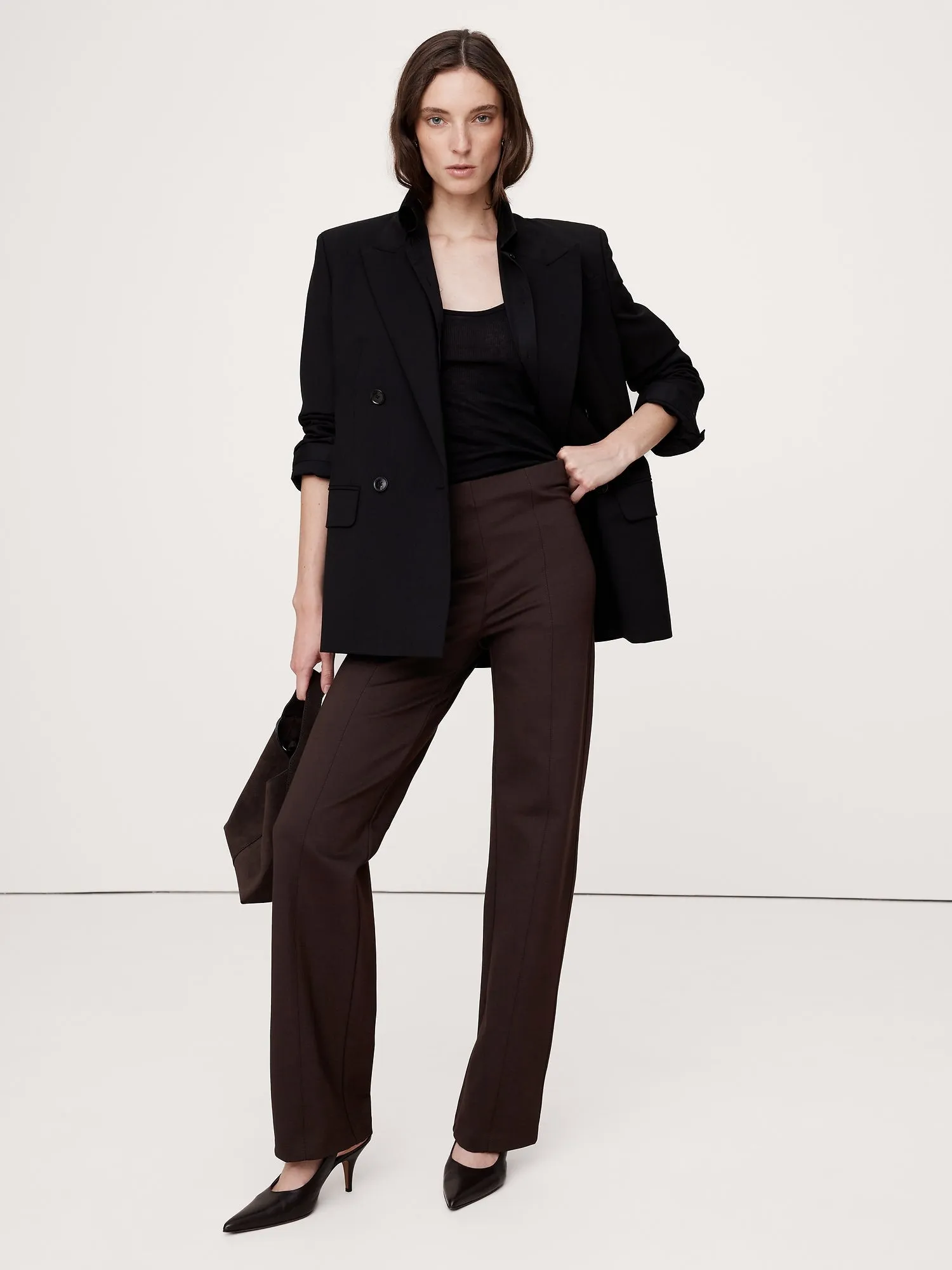 Straight Everywhere Ponte Pant Banana Republic