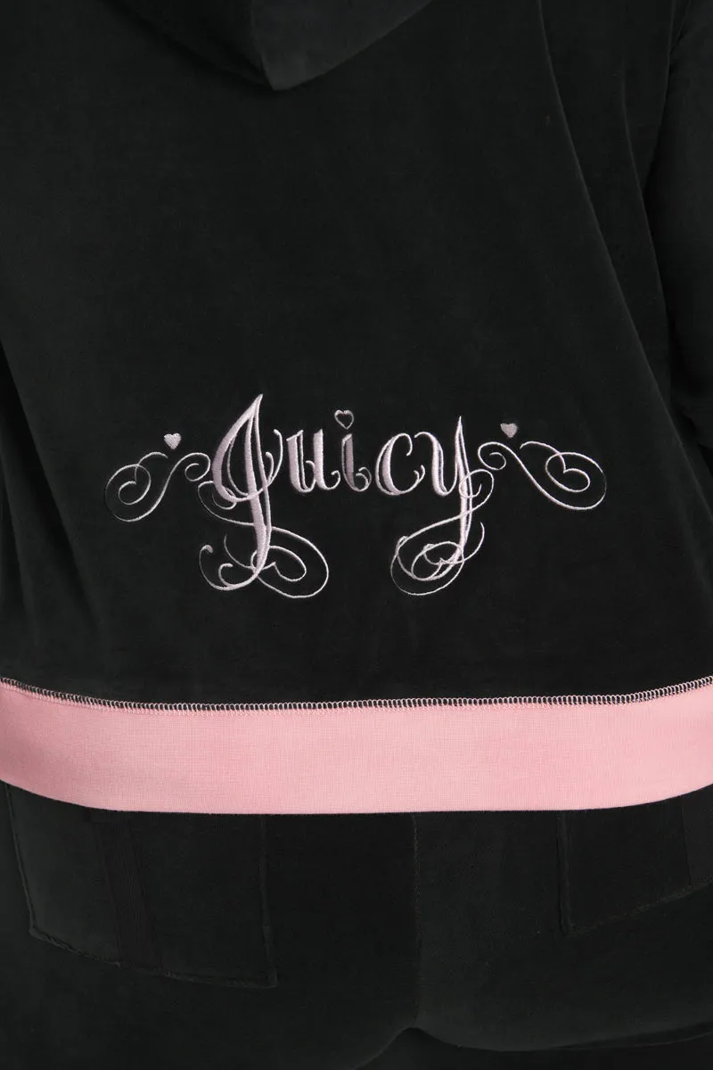 Sweetheart Cotton Velour Hoodie by Juicy Couture