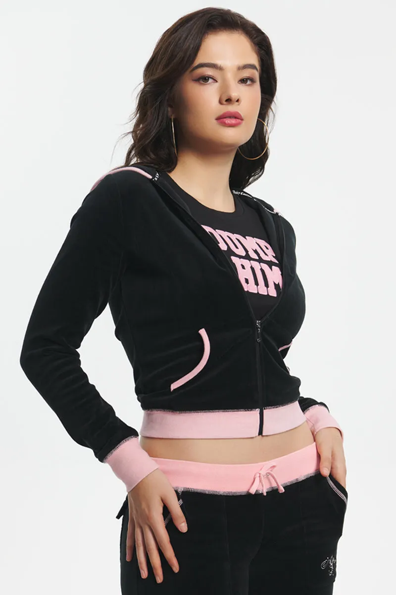 Sweetheart Cotton Velour Hoodie by Juicy Couture