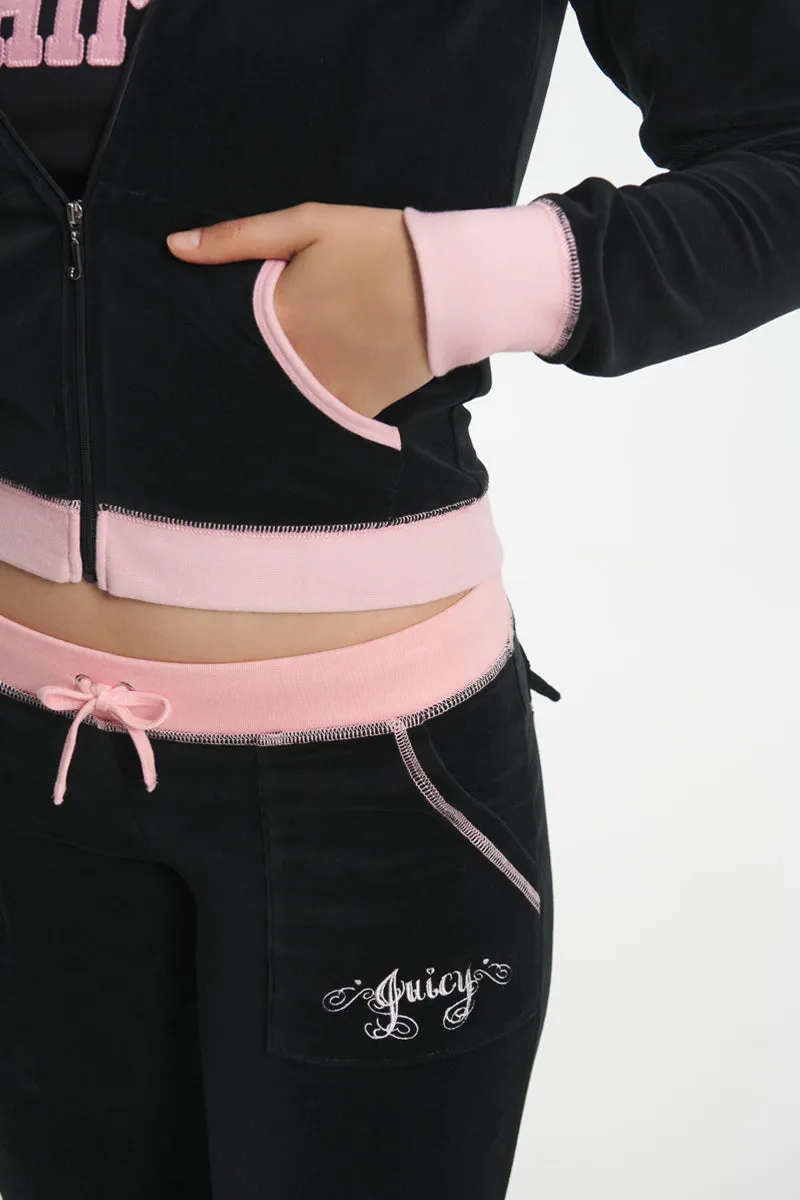 Sweetheart Cotton Velour Hoodie by Juicy Couture