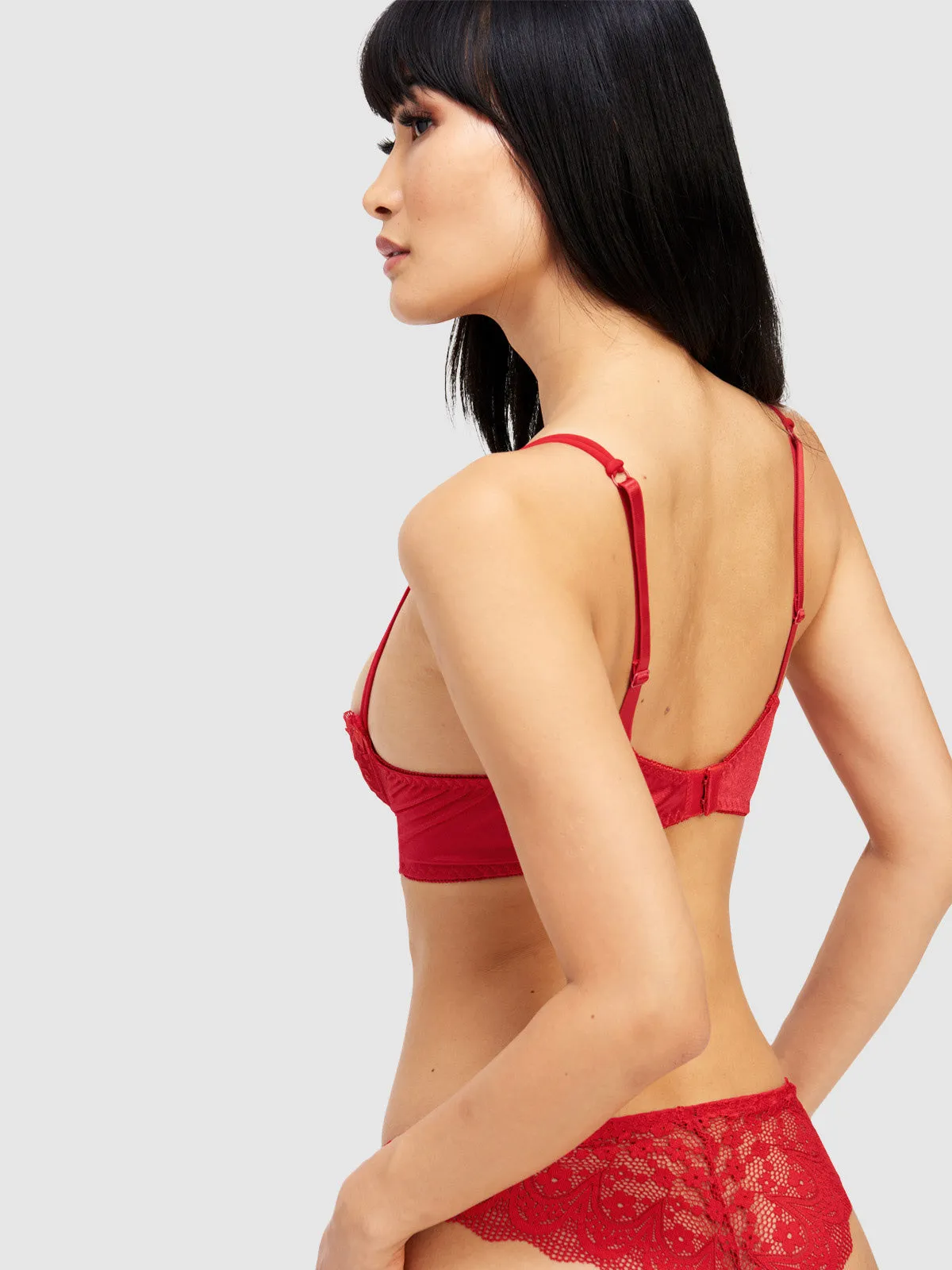 Tammie Open Cup Bra by Frederick's of Hollywood