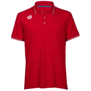 TEAM LINE COTTON SHORT SLEEVE POLO SHIRT SOLID - RED