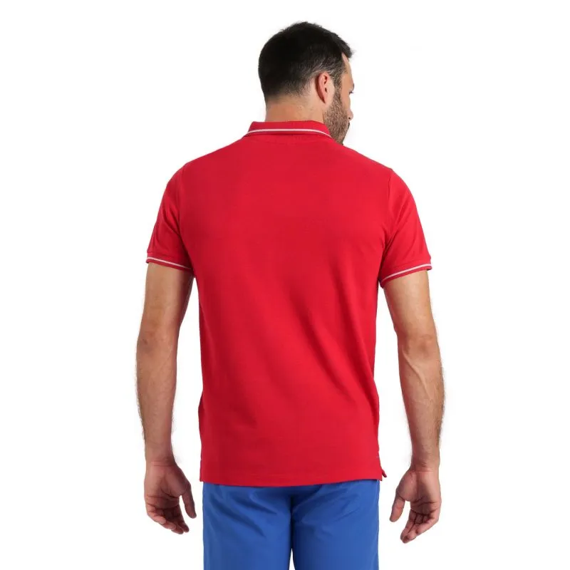 TEAM LINE COTTON SHORT SLEEVE POLO SHIRT SOLID - RED