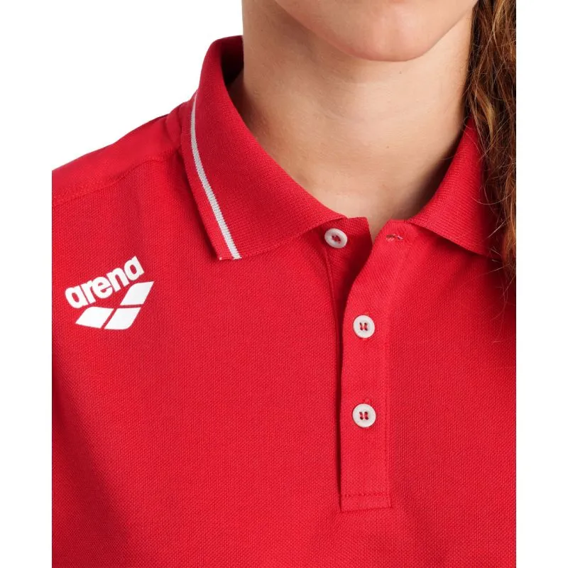 TEAM LINE COTTON SHORT SLEEVE POLO SHIRT SOLID - RED