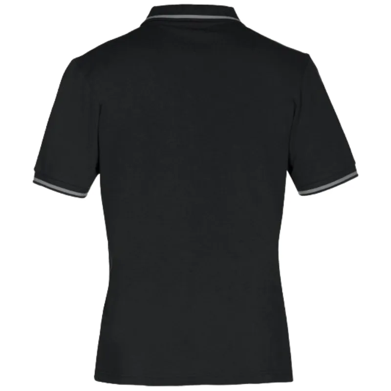 TEAM LINE SHORT SLEEVE POLO SHIRT - BLACK