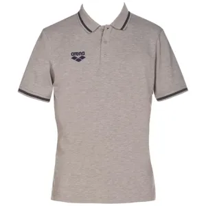 TEAM LINE SHORT SLEEVE POLO SHIRT - MEDIUM GREY MELANGE