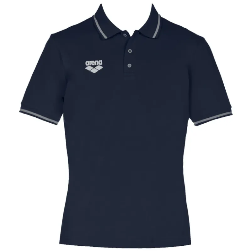 TEAM LINE SHORT SLEEVE POLO SHIRT - NAVY