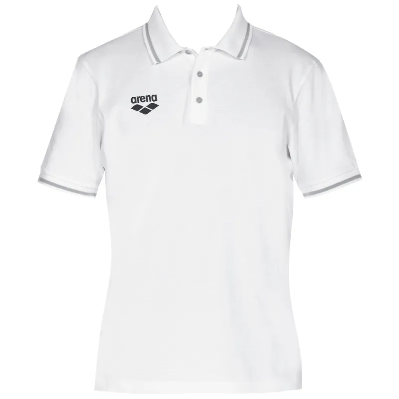 TEAM LINE SHORT SLEEVE POLO SHIRT - WHITE