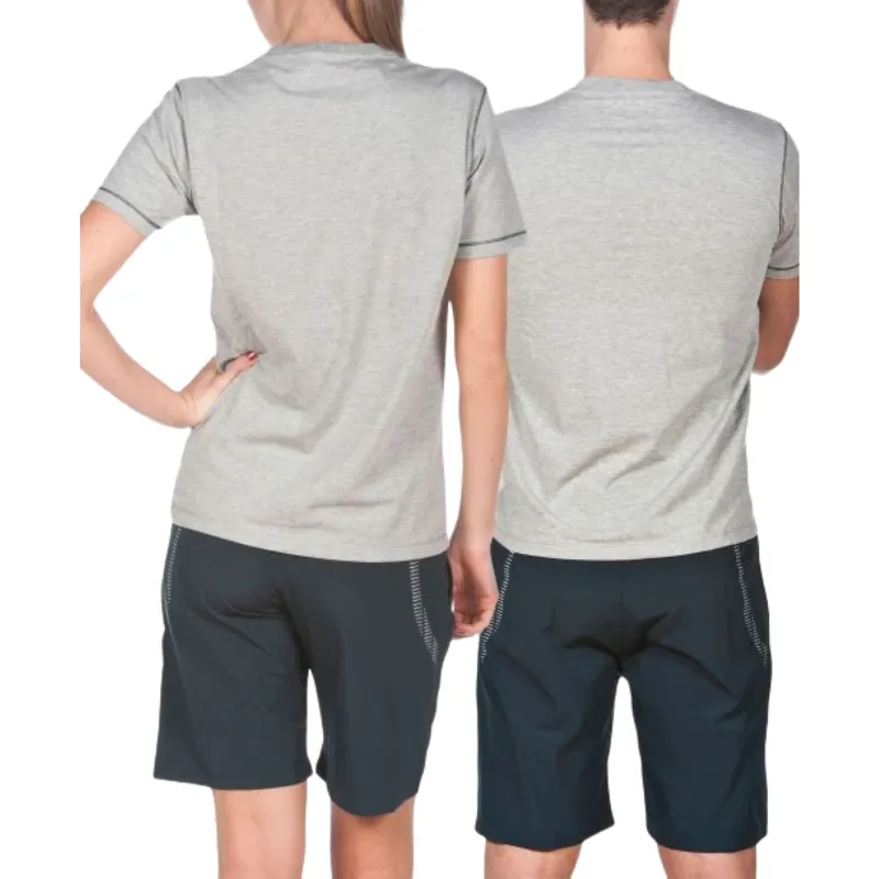 TEAM LINE SHORT SLEEVE TEE - MEDIUM GREY MELANGE