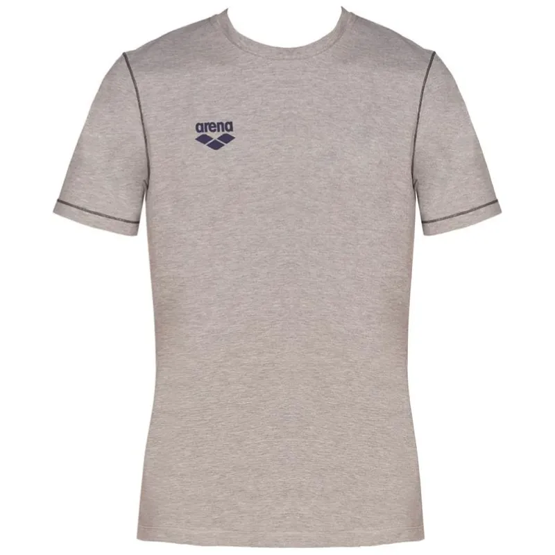 TEAM LINE SHORT SLEEVE TEE - MEDIUM GREY MELANGE