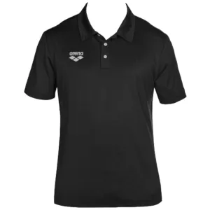 TEAM LINE TECH SHORT SLEEVE POLO SHIRT - BLACK