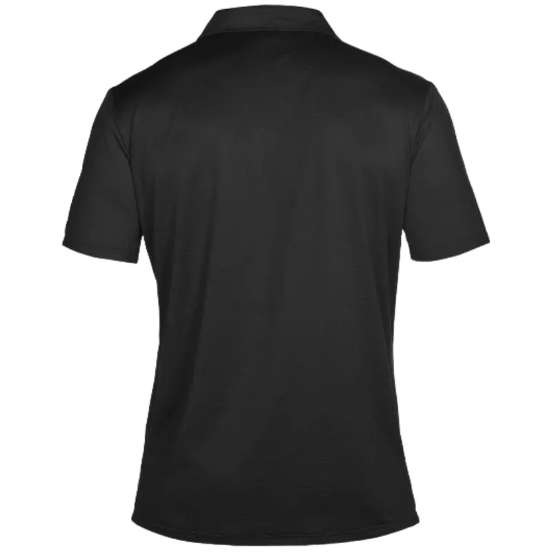 TEAM LINE TECH SHORT SLEEVE POLO SHIRT - BLACK