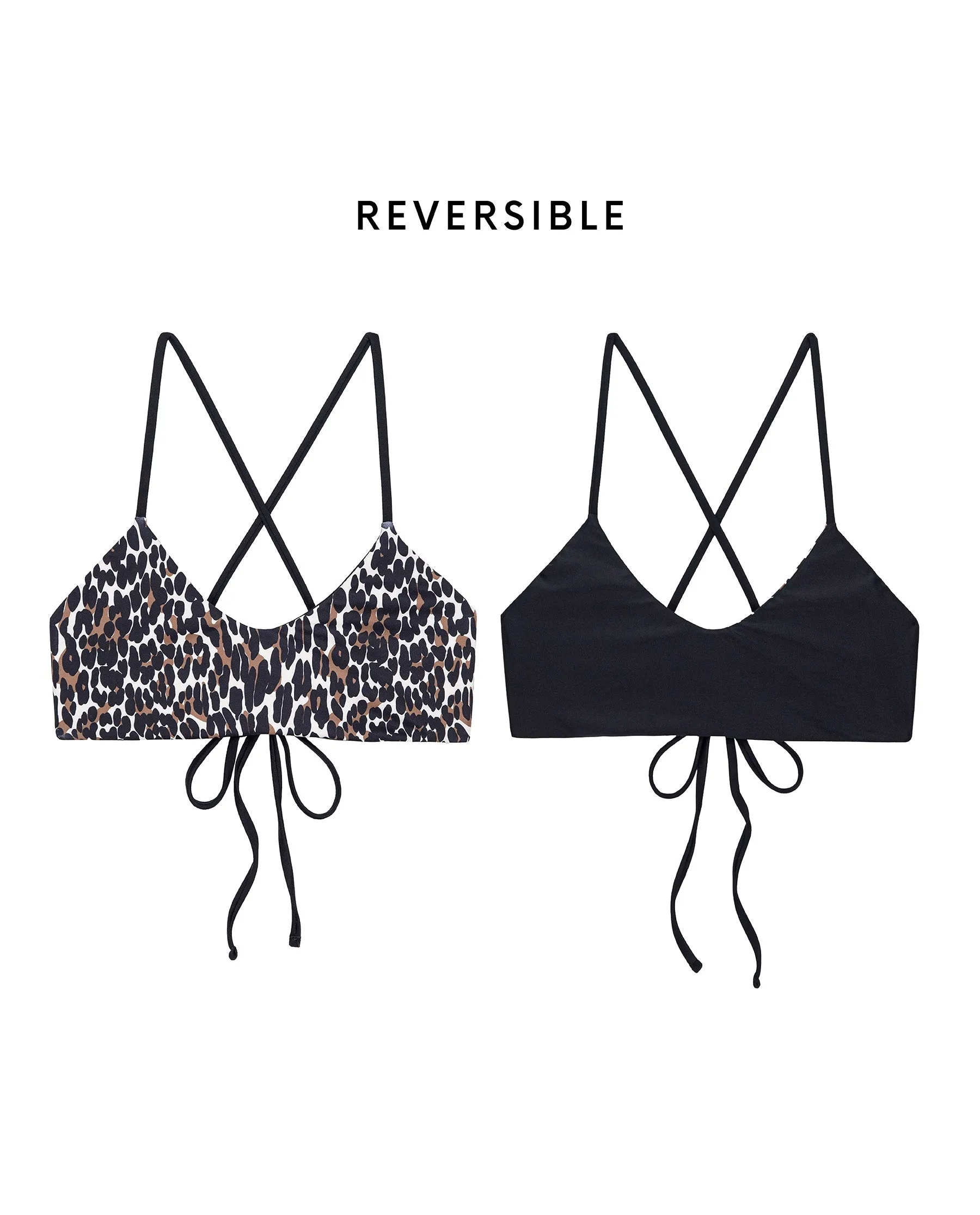 The Reversible Bralette. -- Leopard and Black The Great