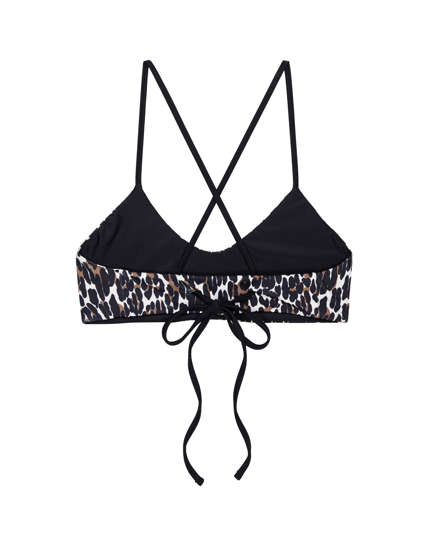 The Reversible Bralette. -- Leopard and Black The Great