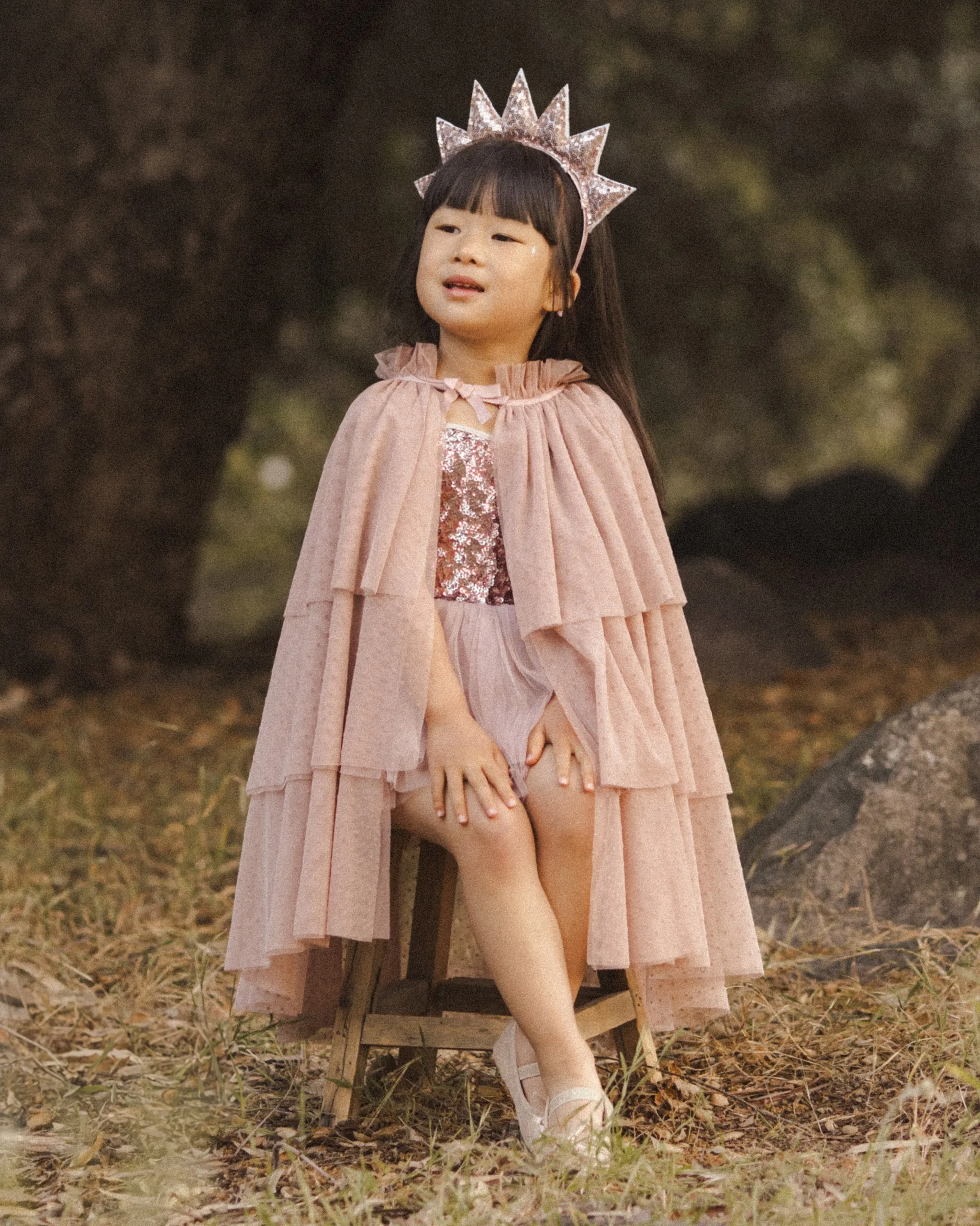 Tulle Cape || Dusty Rose