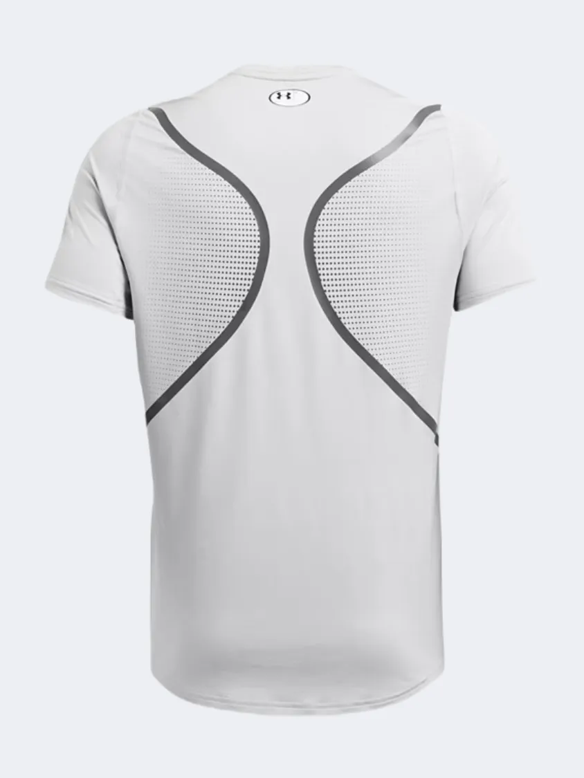 Under Armour Heatgear Fitted Graphic Men Training T-Shirt Grey/Castlerock